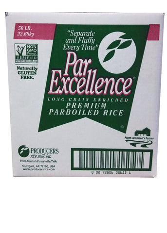 Rice Par Excellence Parboiled Long Grain White Rice - 50 lb