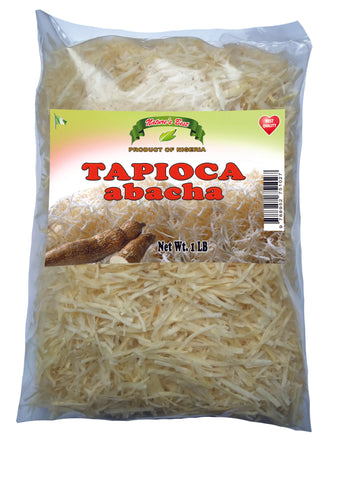 Organic Tapioka Abacha (Cassava Yuka) 1 Lb..