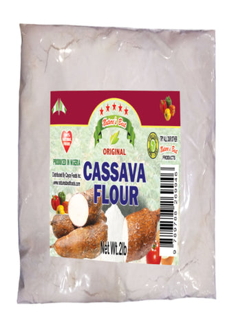 Organic Cassava (Yuka) Fufu Flour 2 Lbs.