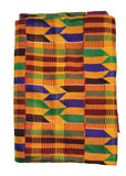 ZYW CLOTHING -GENUINE KENTE HANDWOVEN GHANA FABRIC 6 YARDS
