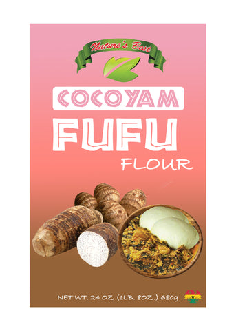 Organic Coco Yam Fufu Flour 1 LB 8 0Z (680g) 24 oz