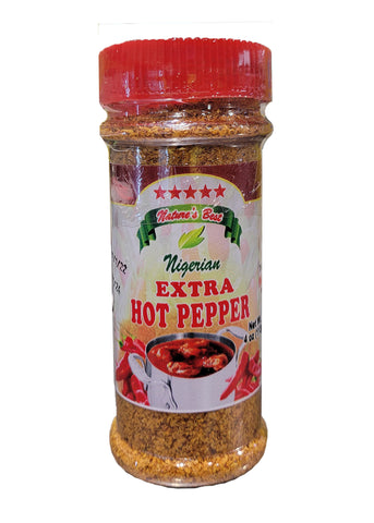 Organic Ground Nigerian Extra Hot Pepper Spice 4 oz