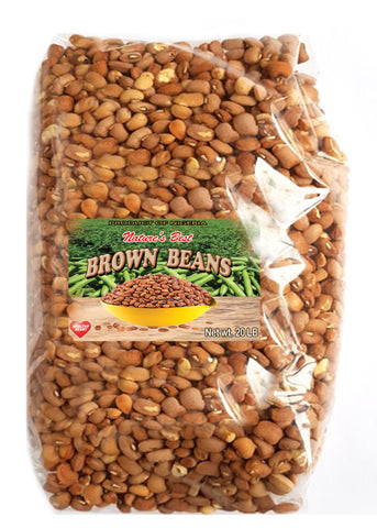 African Brown Beans  20 Lbs.