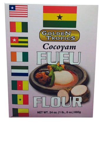 Golden Tropics Organic Cocoyam Fufu Flour 1 lb. 80 oz. (680g)