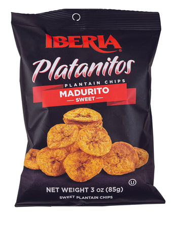 IBERIA Sweet Plantain Chips Snacks - 3.2 oz