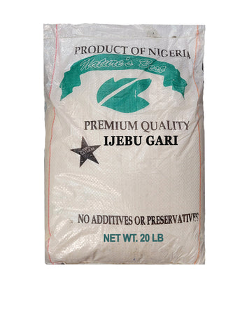 Organic White Ijebu Gari 20 lbs