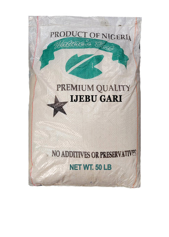 Organic White Ijebu Gari 50 lbs