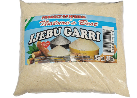 Organic White Ijebu Gari 5 lbs