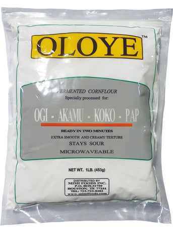 Oloye  Ogi, Akamu, Koko Pap White 1 LB  (453g)